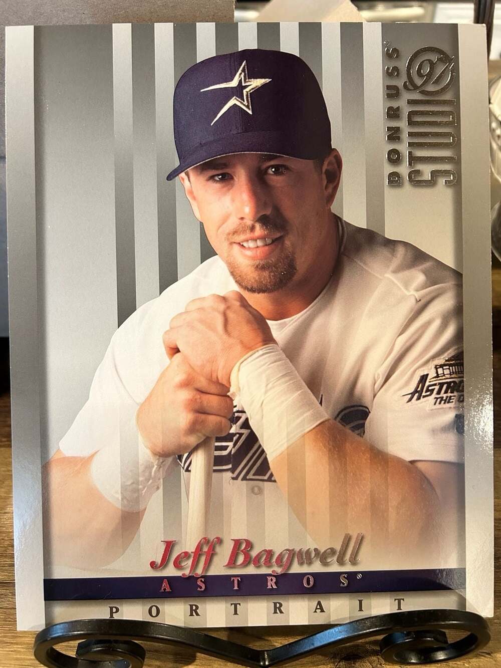 1997 Donruss Studio Portrait Jeff Bagwell #15 Houston Astros 8x10 Photo Card